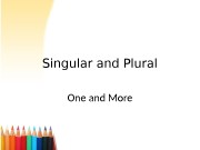 Презентация singular and plural nouns