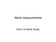 Презентация Work-measurement